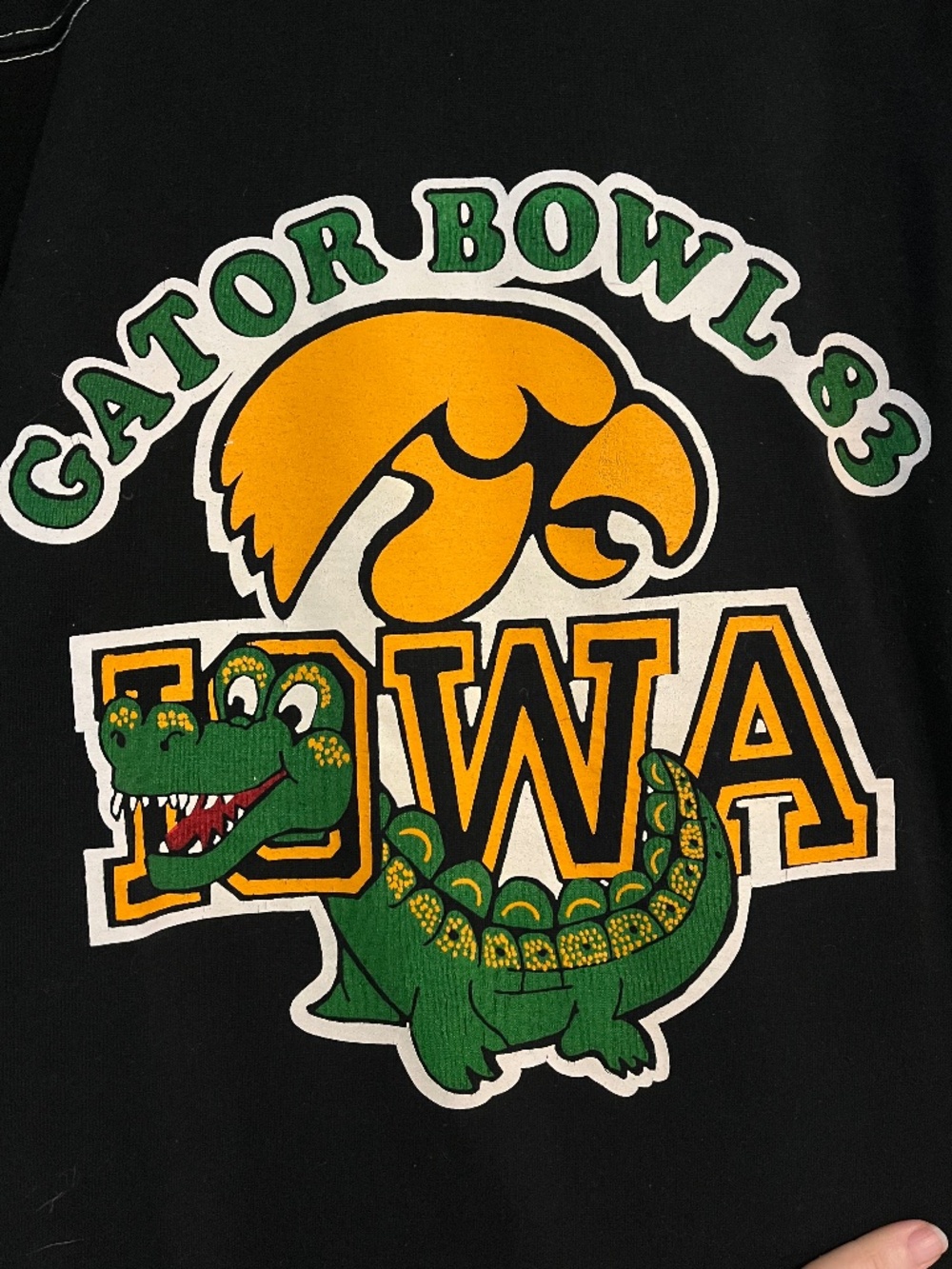 Vintage Iowa Hawkeyes Gator Bowl 1983 Jersey